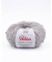Pelote de Laine et Alpaga à tricoter PHIL GLORIA - Phildar Flanelle Gris