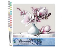 Peinture par Numéro Figured'Art - Magnolia - Kit de Loisir Créatif DIY Numéro d'Art Complet - 40x50cm sans châssis en bois