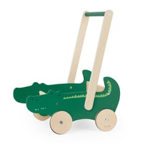Chariot a pousser en bois - Monsieur crocodile