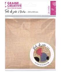 Toile de Jute - 500 x 600 mm - Graine Creative Marron