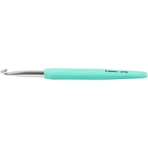 Crochet, dim. 6, L : 13,3 cm, dim. 6 mm, turquoise, 1 pièce