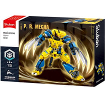 Robot Super PR Mecha jaune bleu - Sluban