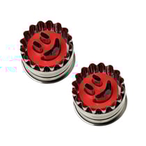 Ensemble de 2 Emporte-pièces biscuit linzer motif smiley Dr Oetker Noël