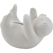 Tirelire, Paresseux, dim. 11x6x5 cm, 6 pièces/ 1 Pq.