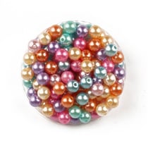 MégaCréa DIY - Perles pour enfant nacrées rondes pastel 0,8 cm