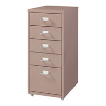 Caisson de bureau armoire meuble de rangement à roulettes avec 5 tiroirs