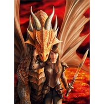 Puzzle force interieur 1000 pieces - anne stokes - collection dragon - clementoni - 39464
