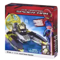 Coffret spider-man : vehicule lizard sewer speeder - mega bloks - 91338 - jeu de construction spider-man