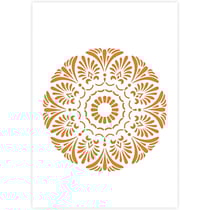 Pochoir mandala format A4 décoration peinture QBIX