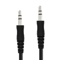 Câble Audio Auxiliaire Jack 3.5mm Mâle vers Mâle 3m Robuste Flexible LinQ Noir