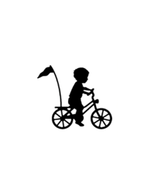 Die petit garçon sur son vélo