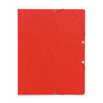 Chemise à élastique sans rabat carte lustrée 350gm2 - A4 - Rouge - x 50 - Exacompta