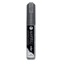 Marqueur - Peinture acrylique - Anthracite - Permanent - Pointe rectangulaire 15mm - Marbel - Darwi