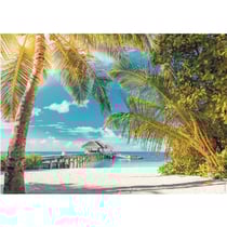 Puzzle plage paradisiaque - 1500 pieces collection evasion - nathan - 87794