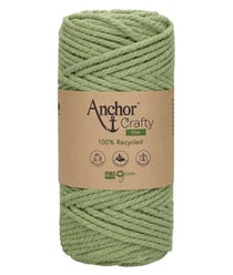 Corde de Coton Recyclé Macramé Anchor Crafty Fine - 250gr - Anchor 110 Vert (Pomme)
