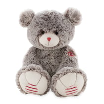 Ours Mae gris prestige 38 cm - Kaloo - Rouge