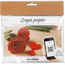 Mini kit DIY fleurs en papier crépon - Roses