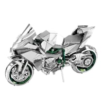 ICONX - Kawasaki Ninja - Maquette 3D en métal avec 2 feuilles