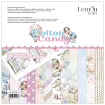 6 papiers scrapbooking 30 x 30 cm Lemoncraft COTTON CANDY