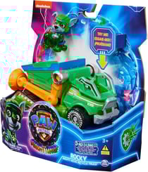 Vehicule + figurine rocky la super patrouille – le film - SpinMaster - Pat Patrouille - Bleu