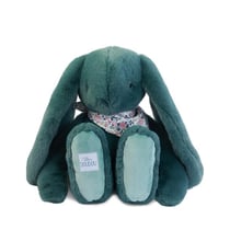 Peluche lapin Vert XXL – Lapin Fleurette 50 cm - Doudou et Compagnie