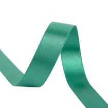 Bobine 40m ruban satin double face fabriqué en France vert prasin