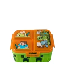 Boîte à goûter My Sweety Pop - Vert,Orange - Minecraft - 4 compartiments