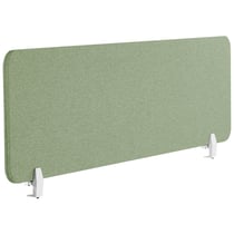 Séparateur Cloison Acoustique de Bureau et Table Vert en Polyester et Matière Synthétique 160 x 40 cm Idéal pour le Open Space