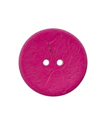 Carte de 1 bouton Coco 30mm - Union Knopf Fuchsia Rose