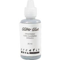 Colle à paillettes, argent, 25 ml/ 1 flacon