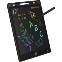 Tablette dessin Enfant- Ardoise Magique 12 Pouces- Ecran LCD Noir- Tablette graphique enfant- Pile CR2025 incluse- ACROPAQ