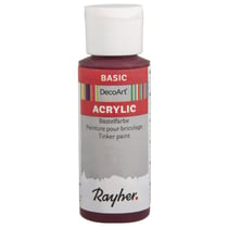Peinture Acrylic, flacon 59 ml, rouge Bourgogne