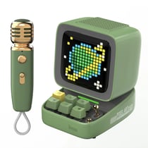 Enceinte Pixel Art & Micro Karaoké Ditoo Mic 5M Vert - Divoom