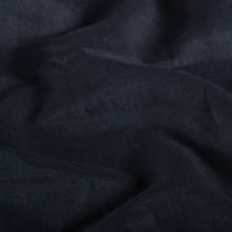 Tissu Lin Coton lavé uni Bleu marine