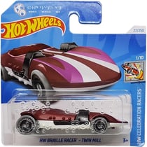 Vehicule braille racer twin mill hot wheels 1/64 - hw celebration racers 1/10 - mattel - hry95 - petite voiture metal