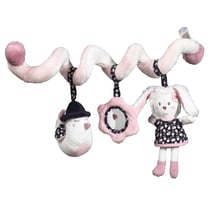 Spirale d'activités en velours blanc