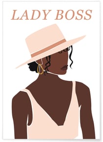 Affiche Lady Boss 6 | A3 : 29,7x42cm