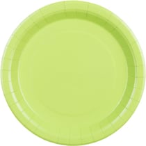 6 Assiettes Vert Pastel Ø23 cm - En carton