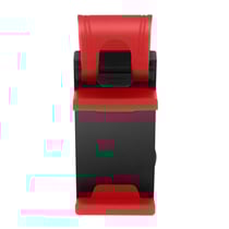 Support Voiture Smartphone Fixation Volant Design Compact Rouge et Noir