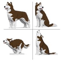 Chien Husky (4 en 1) marron Taille standard | JEKCA | 14 ans et +