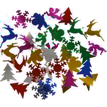 Sequins, dim. 15 mm, couleurs métalliques, 250 gr/ 1 Pq.