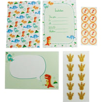 MégaCréa DIY - Carte d'invitation enfant Déco Dinosaure 10 pièces