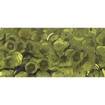 Paillettes, 6mm bombées, boîte 6g, lavable, olive