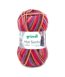Laine à chaussettes à tricoter HOT SOCKS COLOR - Grundl - certifiée Oeko-Tex 401 Marron