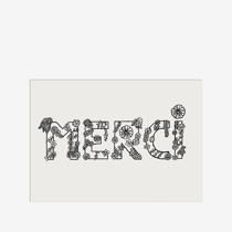Carte Postale - Pearline - Merci - 14,8 x 10,5 cm - Made in France