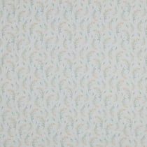 Tissu Double gaze de Coton fleurs Anaé vertes sur fond Blanc chiné - Au mètre