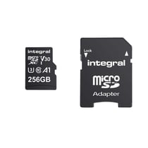 Integral Carte Mémoire MicroSDHC/XC V30 UHS-I U3 Haute Vitesse 256GB Noir