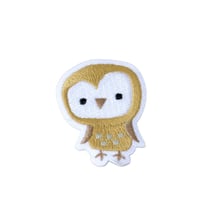 Ecusson thermocollant petits animaux mignons chouette 3,5cm x 2,5cm