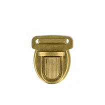 Attache cartable couleur or antique 3,2cm x 3,7cm