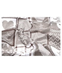 Tissu coton Noël vichy de 160 cm de largeur ALPHUBEL NATUREL vendu par 50 cm